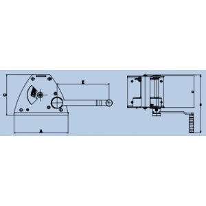 Schéma treuil de levage manuel à engrenage MANIBOXGR