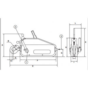 Schéma treuil à câble passant 3