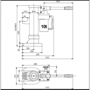 Schéma cric hydraulique 2