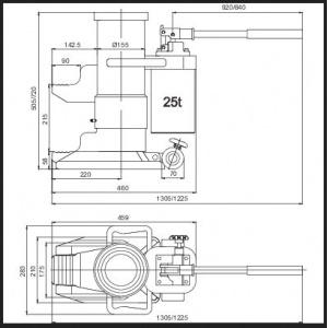 Schéma cric hydraulique 3