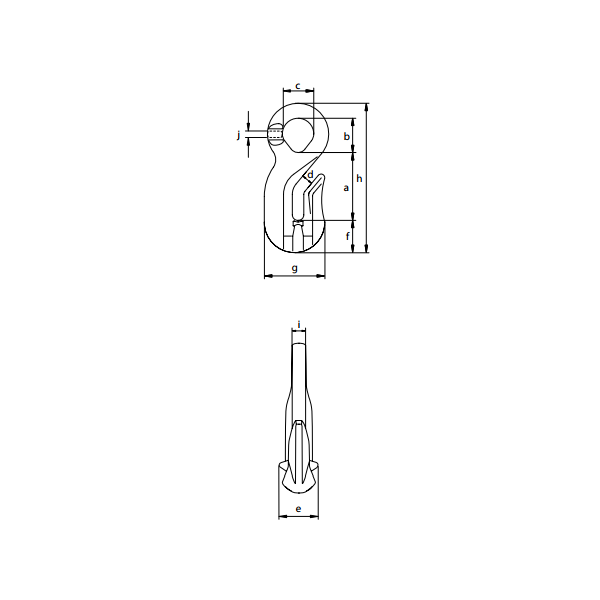Crochet raccourcisseur à oeil pour chaine 26mm CMU:21,20T G80 | Binder