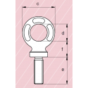 Plan anneau de levage mâle Green Pin® face