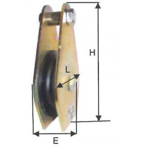 PREDALLE PULLEY FOR CABLE