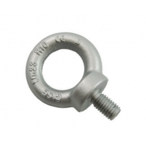 MALE LIFTING EYELET DIN 580 ZINC-PLATED WHITE