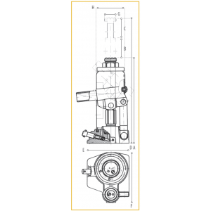 Schéma Vérin hydraulique SG.GR