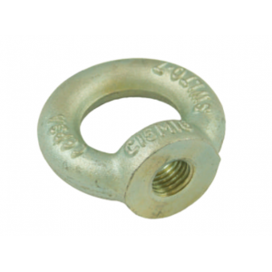 LIFTING EYE SOCKET DIN 582 ZINC-PLATED WHITE