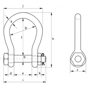 Manille Lyre de levage BigMouth FN - Levage Manutention