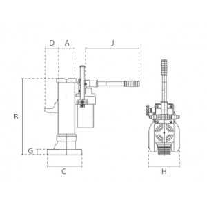Schéma Vérin hydraulique DC.0.HTJ