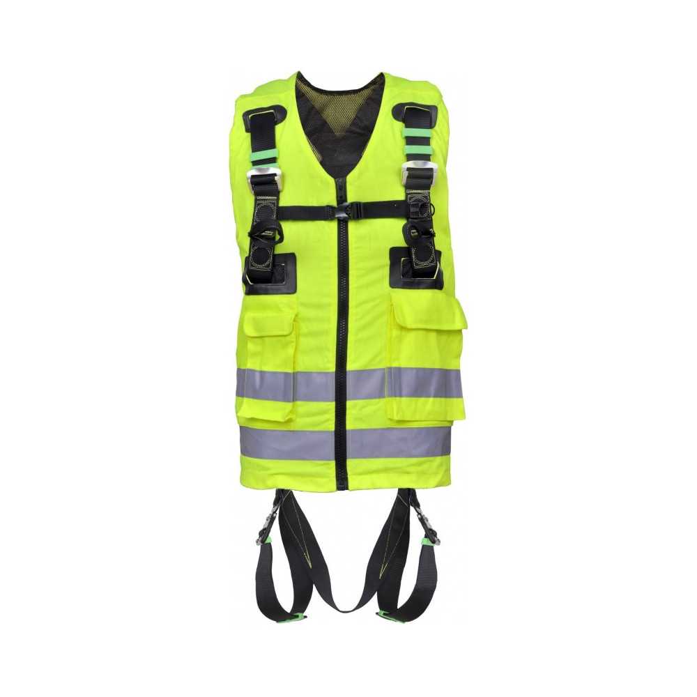 AIDUCHO Gilet Réfléchissant, Haute Visibilité Gilet de Sécurité  Réfléchissant Réglable Elastique Gilet de Sécurité Harnais, Ajustement