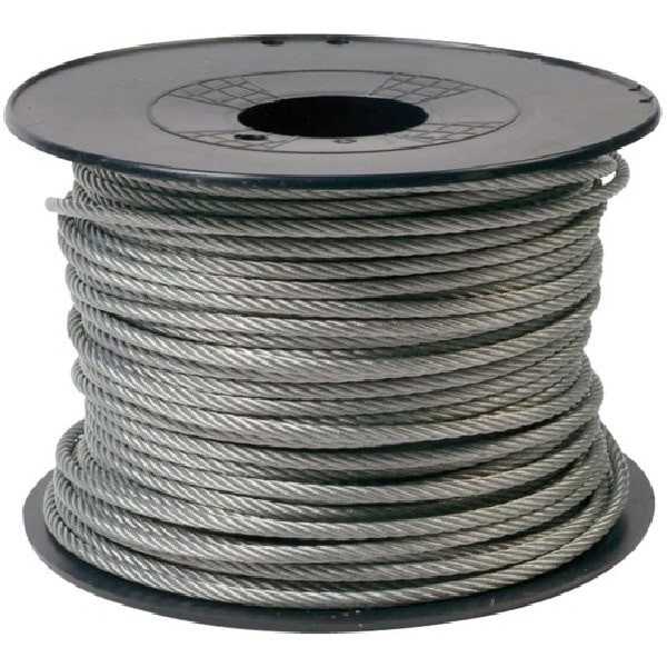 Câble galva 7x19 enrobé PVC cristal 6-8mm CRM 2730kg bobine de 100m - Cable  acier gainé - cable galva -  - On en fait des Tonnes -  Vente de Matériel de