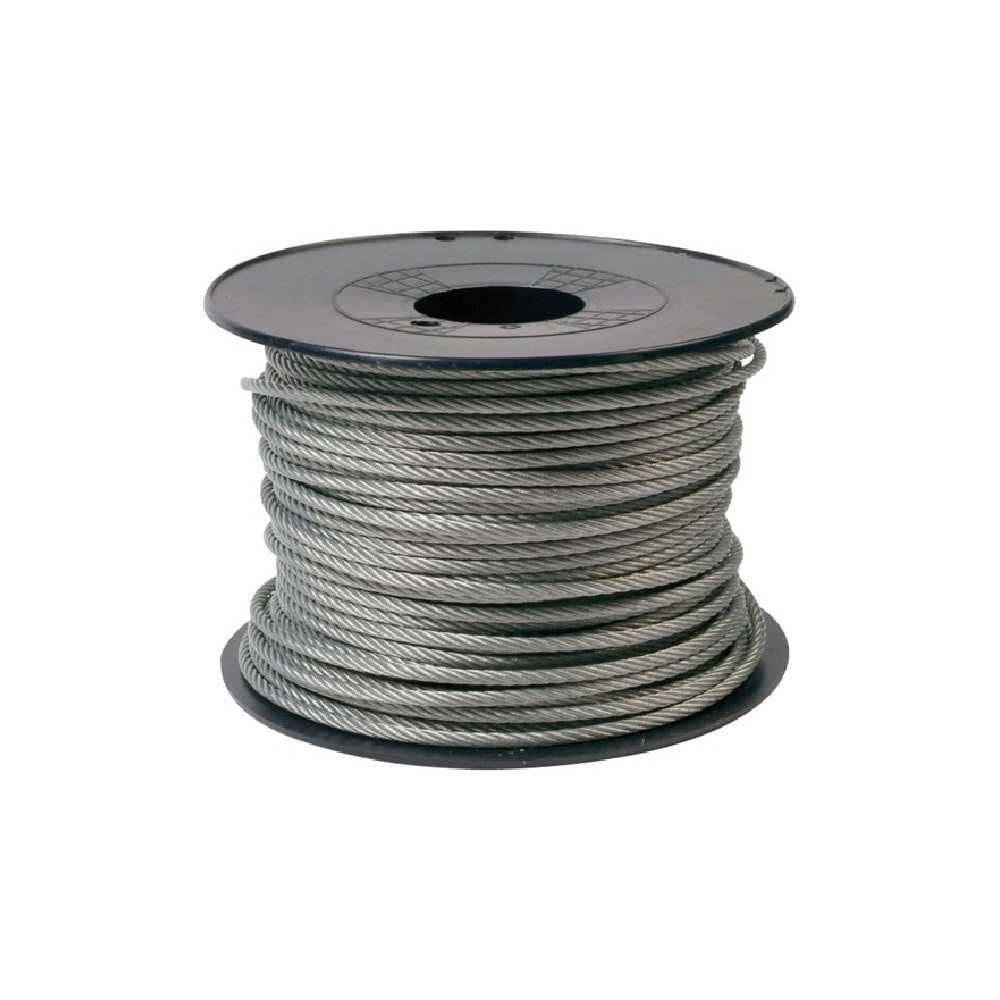 CABLE ACIER GALVA 7X7 4 MM 1960 Nmm2 TOURET DE 100 METRES