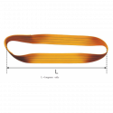 Elingues sangle plates sans fin une bande porteuse ou de deux bandes porteuses longueur