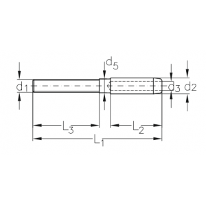 Plan mini terminaison à filetage court DBGM