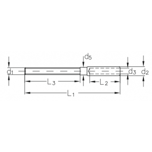 Plan super mini terminaison à filetage long DBP Long