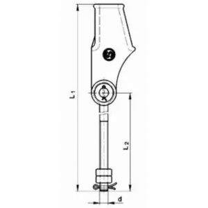 Tige de suspension asymétrique DIN 43148 KK2 AM 300 148