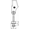 Tige de suspension asymétrique à 1 rouleau DIN 43148
