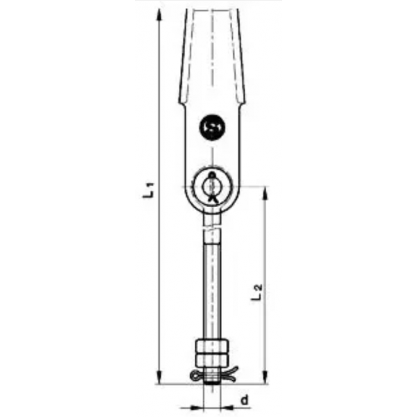 Tige de suspension symétrique DIN 13411-7