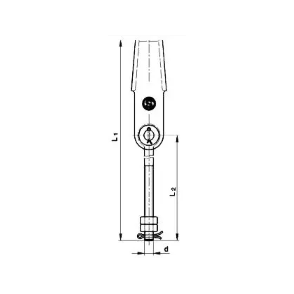 Tige de suspension symétrique DIN 13411-7