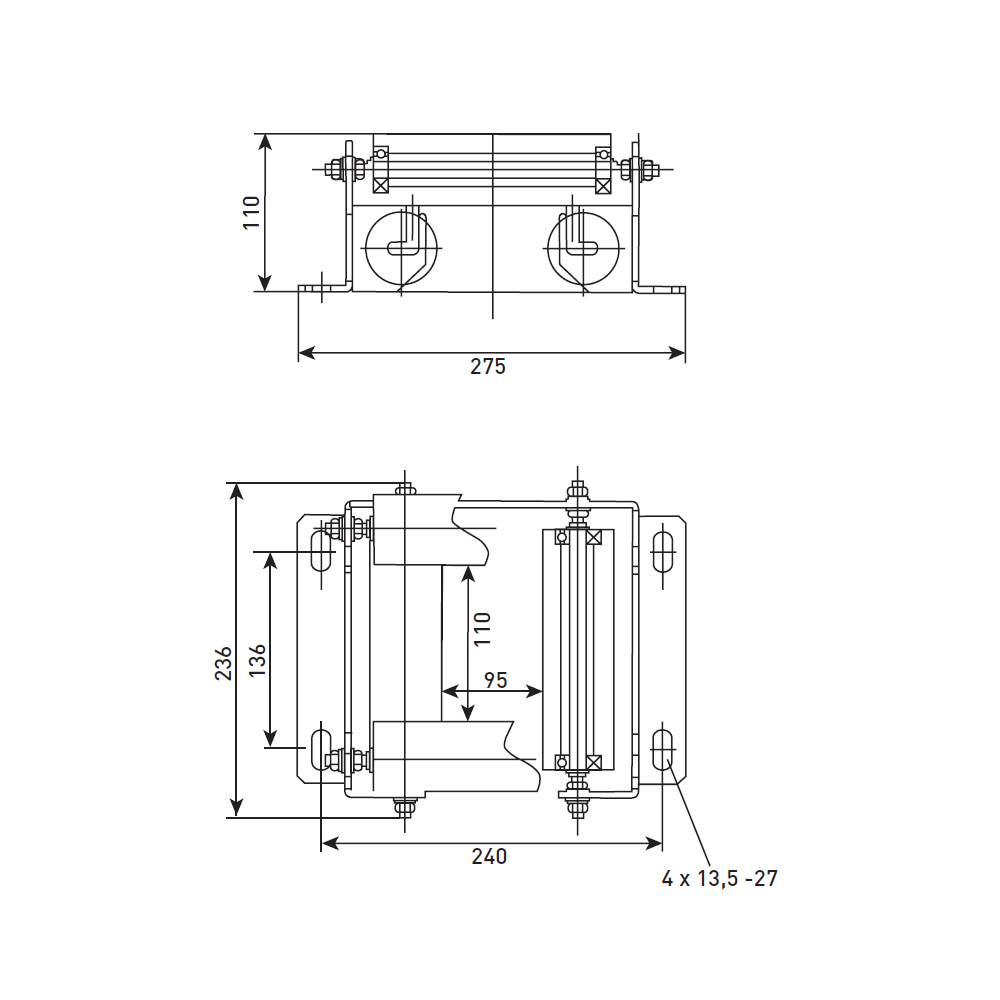 Guide à rouleaux DR-H