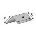 Cornière de protection en polyéthylène plan