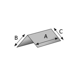 Cornière de protection en polyéthylène plan