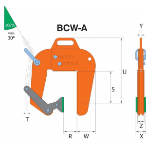 Pince de levage verticale pour tuyaux béton dimensions