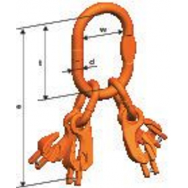 Crochet 1/4 pour treuil d'une force maximum de 2500KG