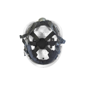 Casque de chantier ajustable Wolf blanc de dessous