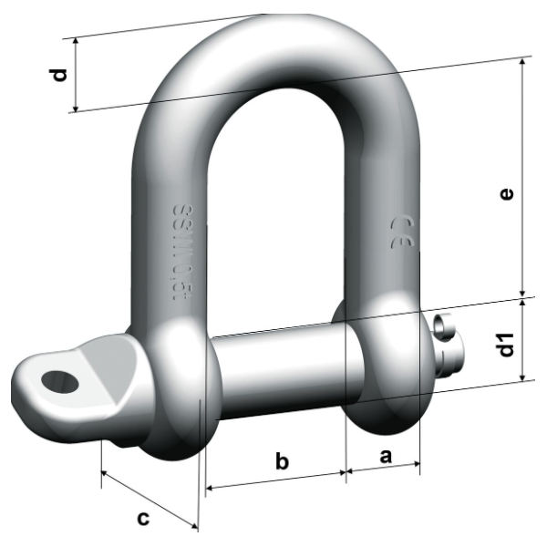 Manille Droite De Hayon Maxon MAX265815-02 - Pour élévateur De Hayon - Neuf, Noir