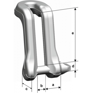 Manille de bouclage inox dimensions