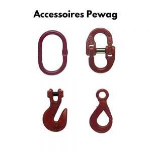 2 STRANDS CHAIN SLING GRADE 80 SUPERPRO - EYE HOOK AUTO LOCK WITH SHORTENER