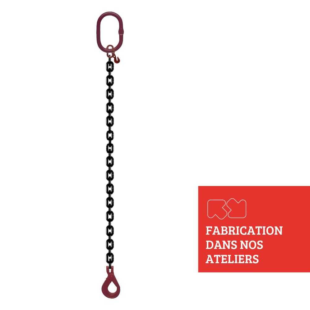 1 STRAND CHAIN SLING GRADE 80 SUPERPRO - CLEVIS HOOK AUTO LOCK WITH SHORTENER