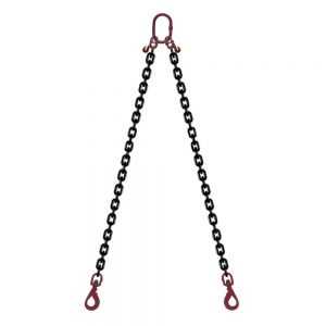2 STRANDS CHAIN SLING GRADE 80 SUPERPRO - EYE HOOK SWIVEL AUTO LOCK WITH SHORTENER
