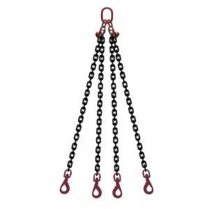 4 STRANDS CHAIN SLING GRADE 80 SUPERPRO - EYE HOOK SWIVEL AUTO LOCK WITH SHORTENER