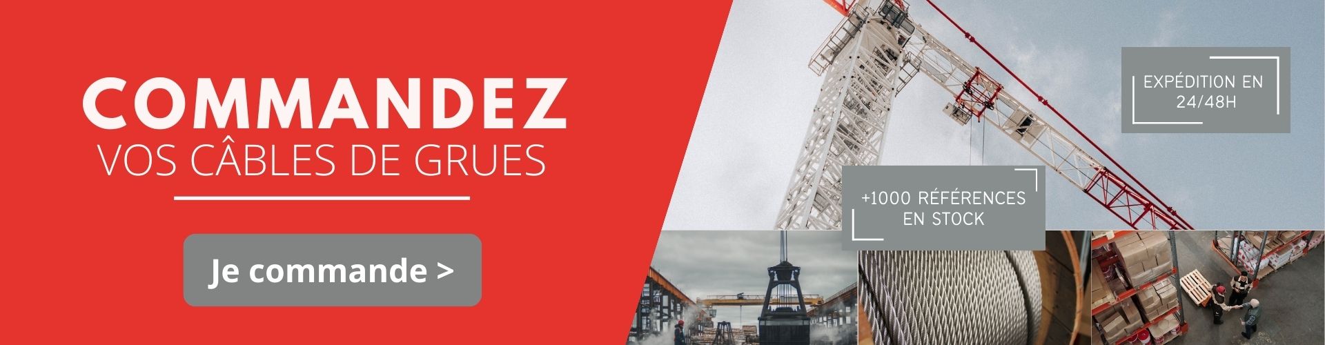 Commandez vos câbles de grues