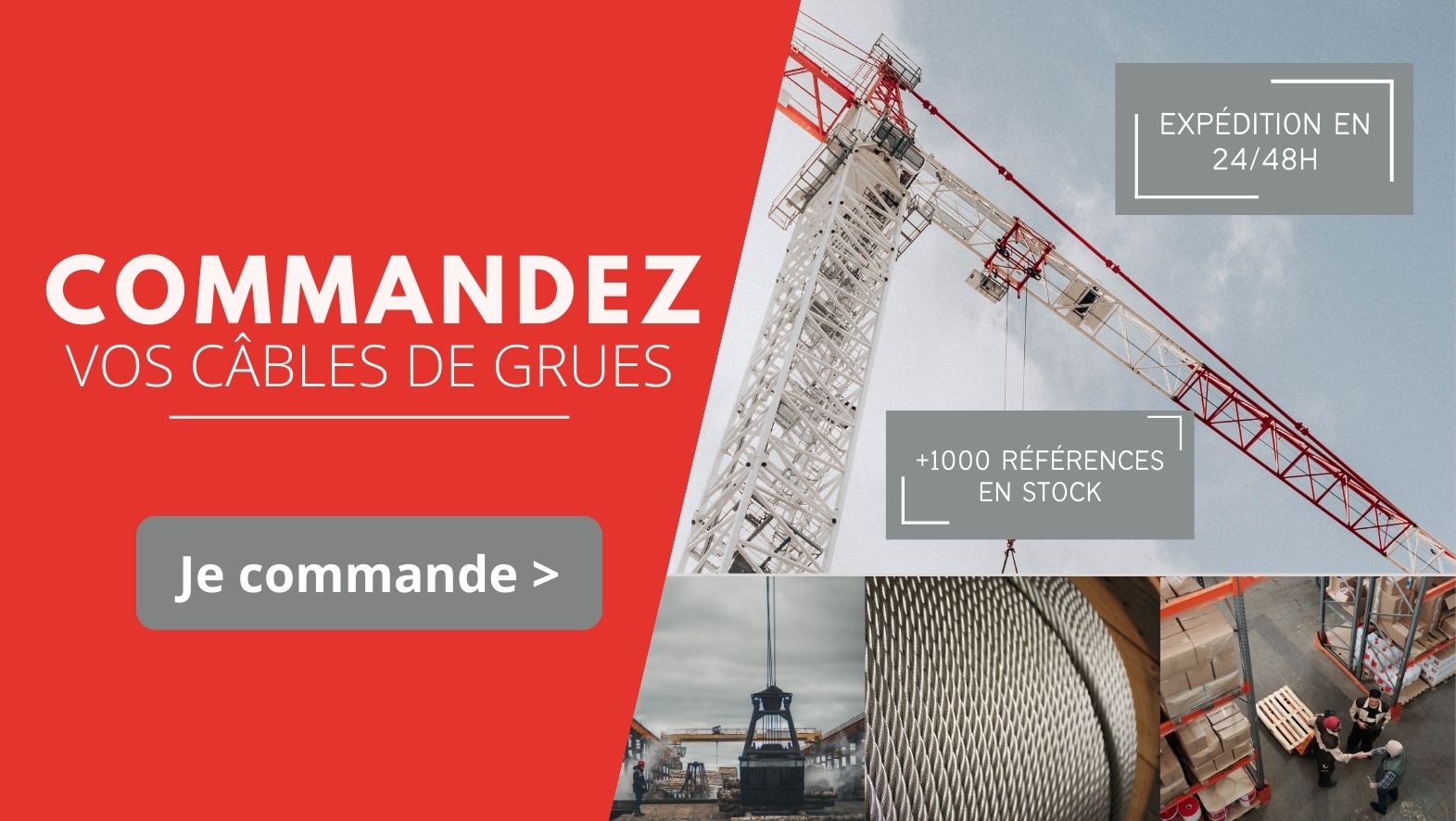 Commandez vos câbles de grues